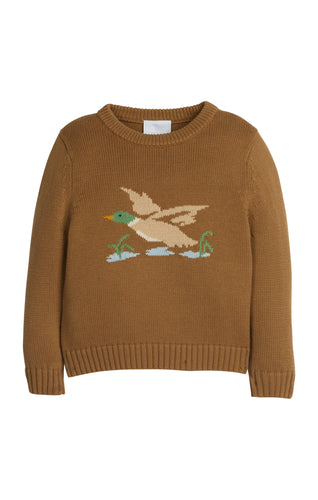 Intarsia Sweater-Flying Mallard