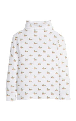 LE Mallard Printed Turtleneck