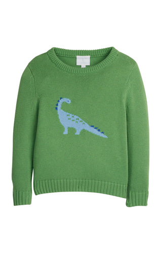 LE Intarsia Sweater-Blue Dino