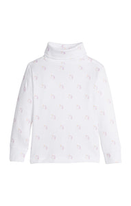 LE Unicorn Printed Turtleneck