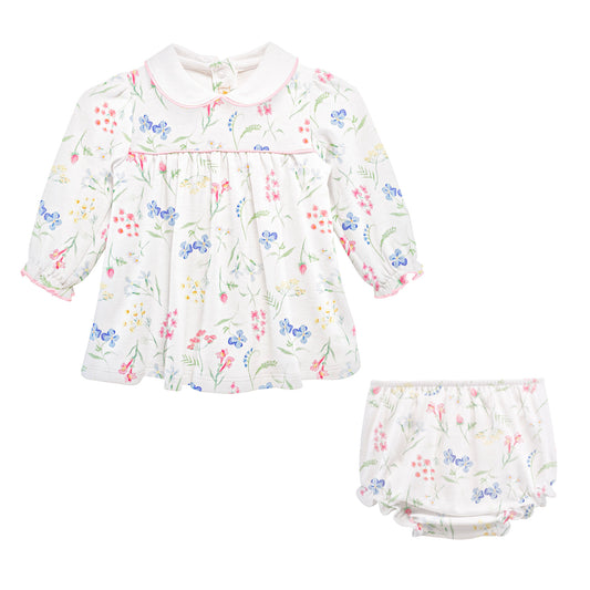 BCC Wildflowers Dress w/ Round Collar