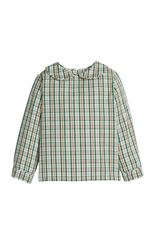 LE Mistletoe Tartan Peter Pan Shirt