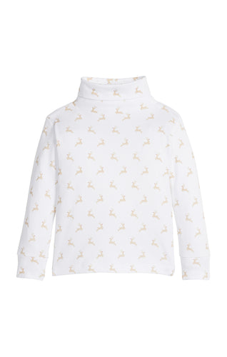 LE Reindeer Games Print Turtleneck