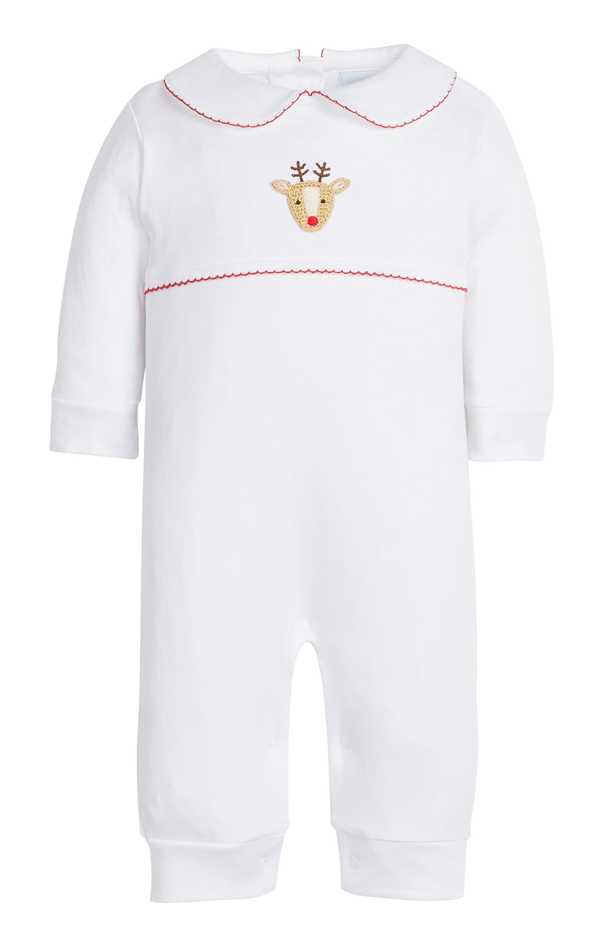 LE Reindeer Crochet Playsuit