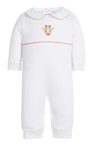 LE Reindeer Crochet Playsuit