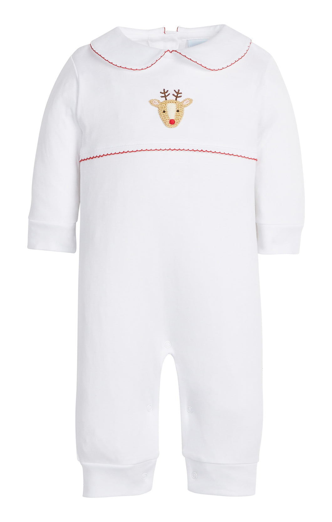 LE Reindeer Crochet Playsuit
