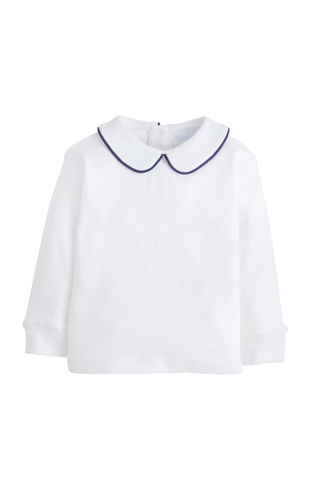 LE Navy Piped Peterpan Collared L/S Shirt
