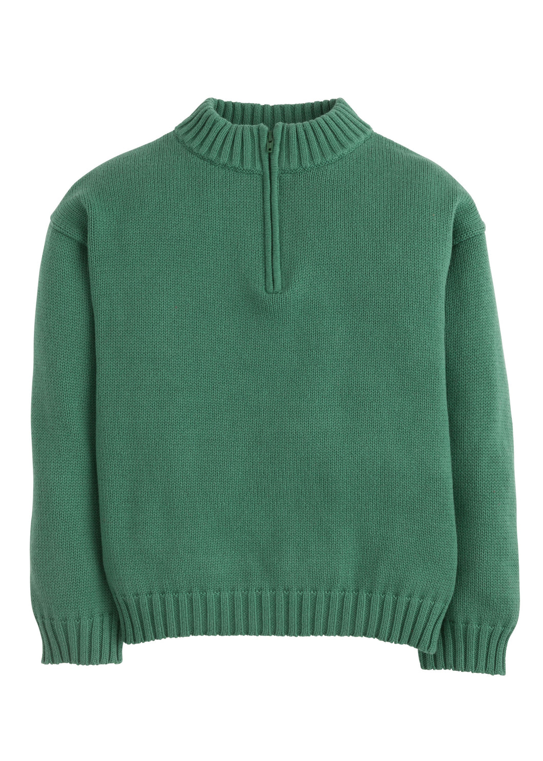 LE 1/4 Zip Sweater-Hunter Green
