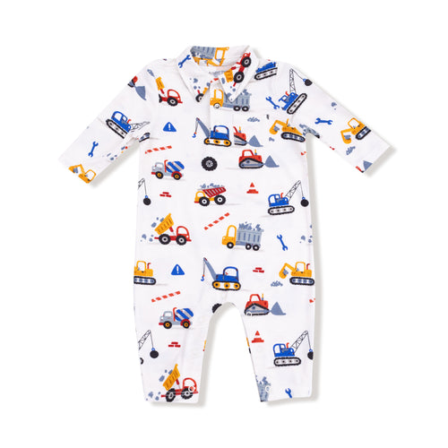Angel Dear Crayon Construction Polo Romper