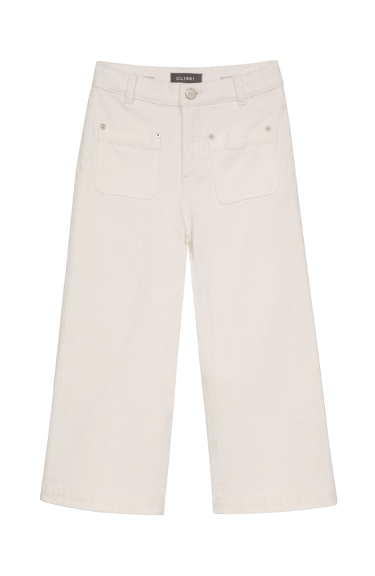 DL1961 Lily Wide Leg Jean-White