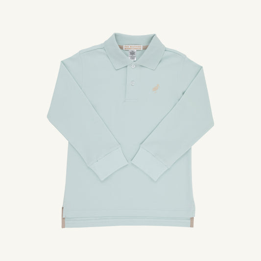 TBBC L/S Prim & Proper Polo- Greenwich Green