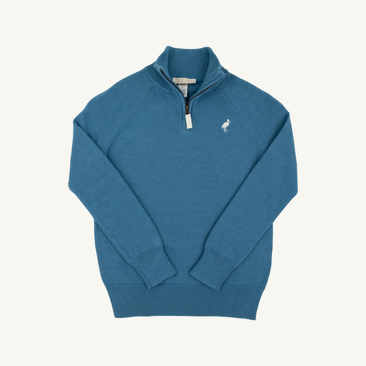 TBBC Hadyen Half Zip Sweater-Barnsley Blue