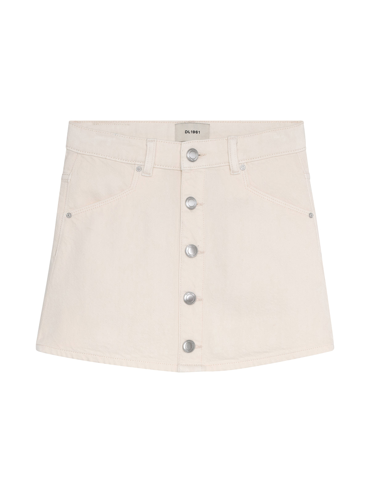 DL1961 Jenny Mini Skirt-Sugar Cookie