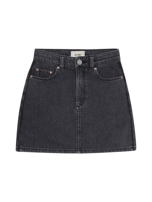 DL 1961 Lane Black Denim Skirt