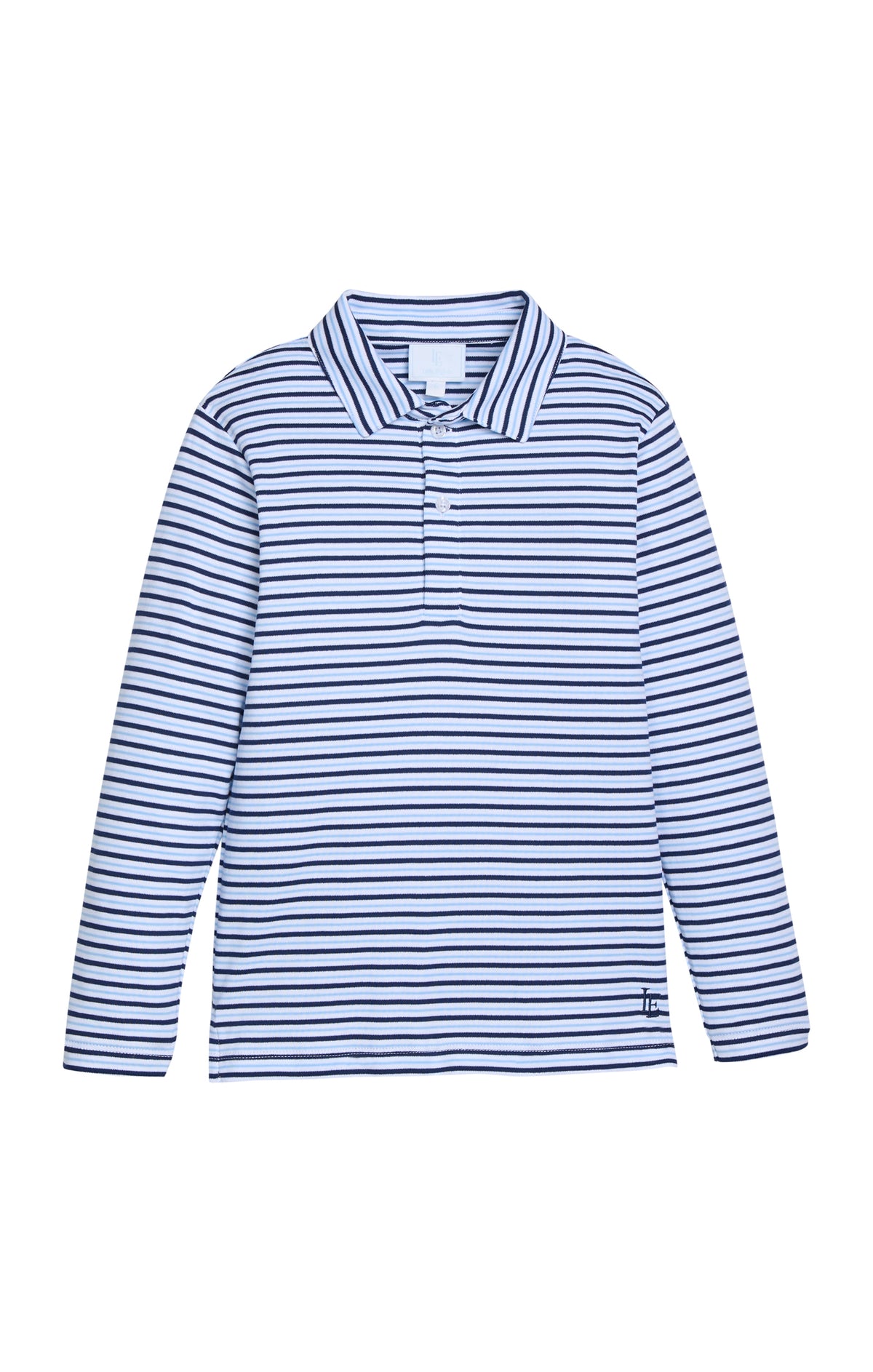 LE Blue Winslow Stripe L/S Polo