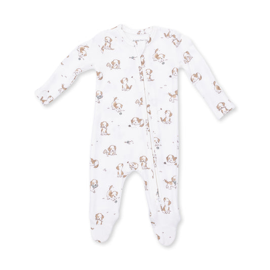 Angel Dear Explorer Puppy Blue - 2 Way Zipper Footie