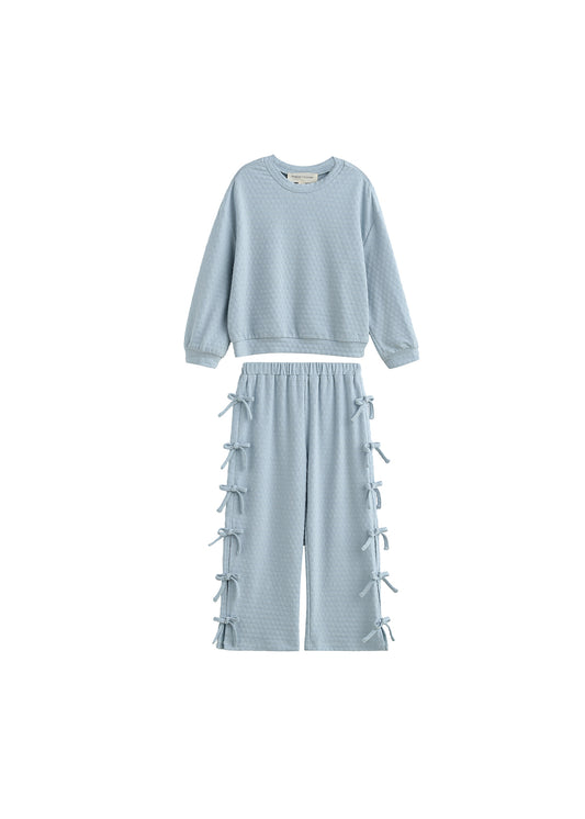 Mabel & Honey Eva 2 Pc. Pant Set-Blue