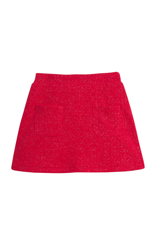 Bisby - Patch Pocket Skort - Crimson