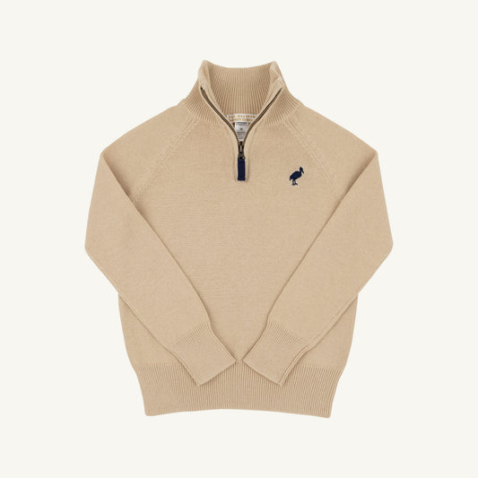 TBBC Haden Half Zip Sweater-Khaki