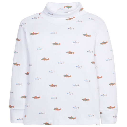 LE Printed Turtleneck-Fish