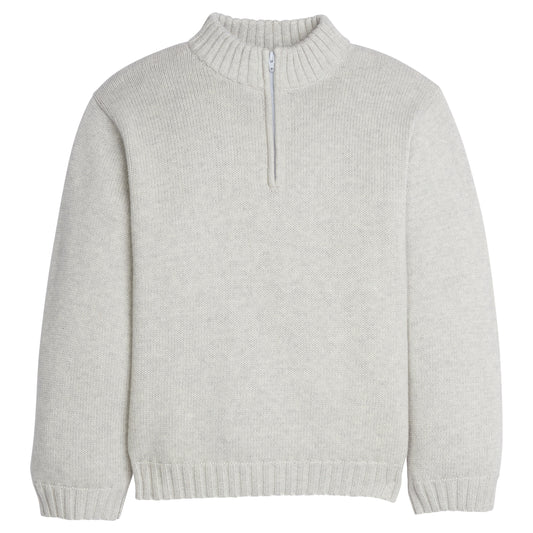 LE Quarter Zip Sweater-Gray