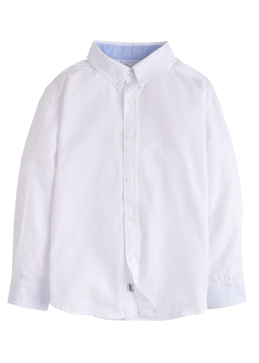LE Button Down Shirt-White Oxford