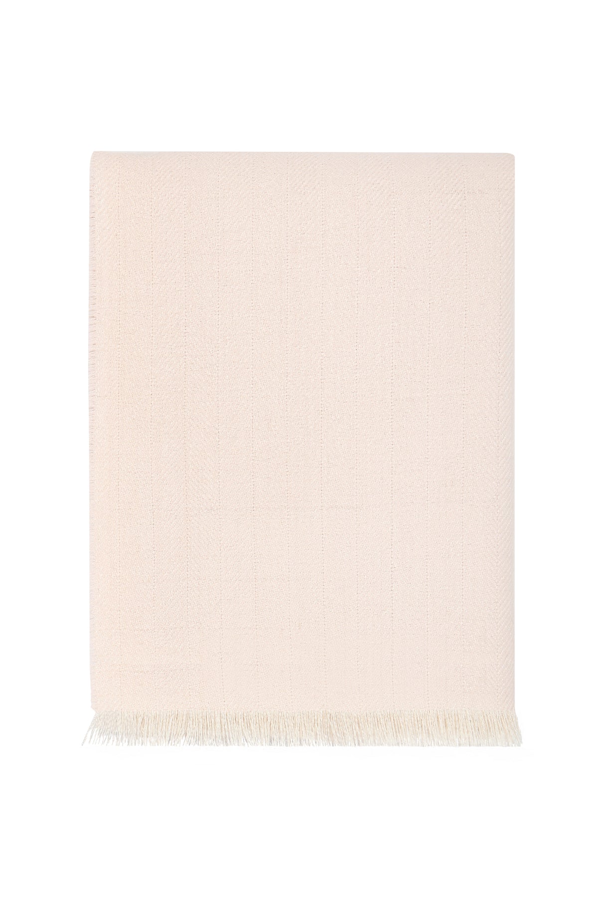 Nella Pima Herringbone Alpaca Woven Blanket-Pink