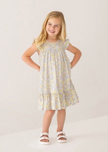 Mabel & Honey Mila Floral Knit Dress-Yellow