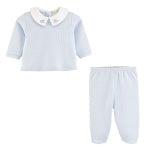 BCC Rocking Horse Jacquard Pant Set-Lt. Blue