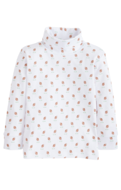 LE Football Printed Turtleneck