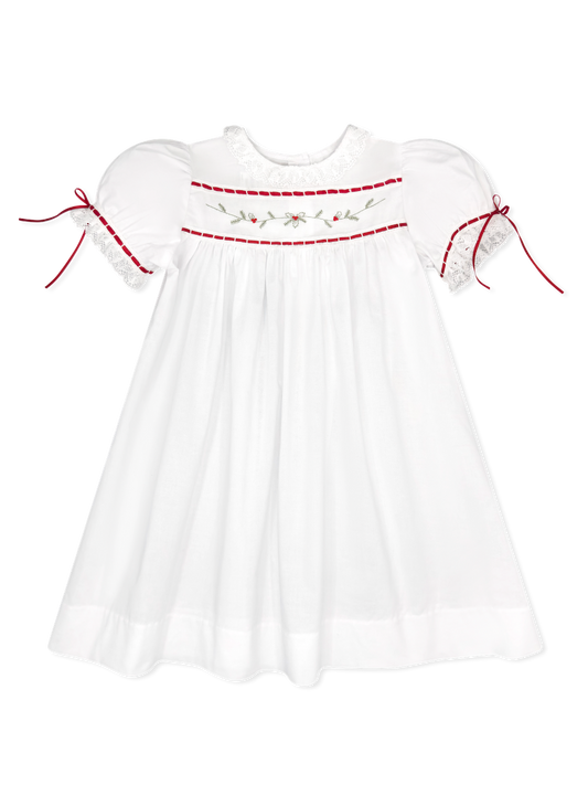 Lullaby Set Holly Batiste Dress-White