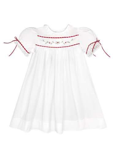 Lullaby Set Holly Batiste Dress-White
