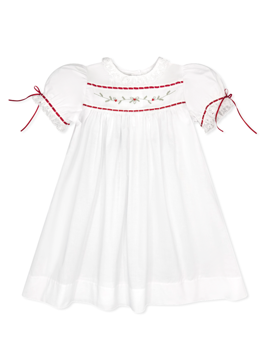 Lullaby Set Holly Batiste Dress-White