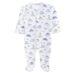 BCC Cute Roars Printed Pima Footie
