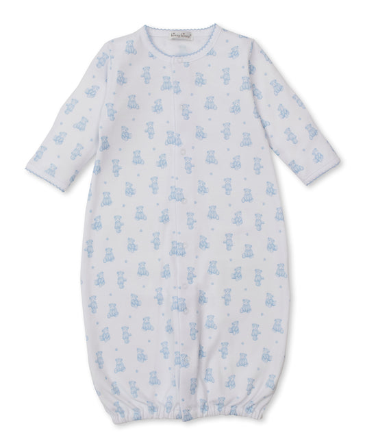 Kissy Teddy Bear Time Printed Converter Gown-Blue