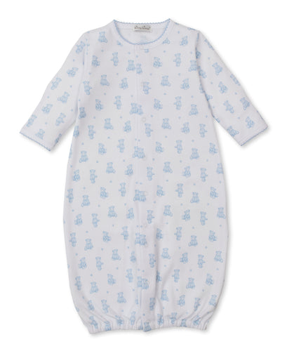 Kissy Teddy Bear Time Printed Converter Gown-Blue