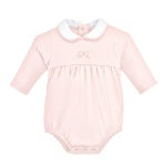 BCC Pretty Bows Emb. L/S Bubble w/ round collar - pink