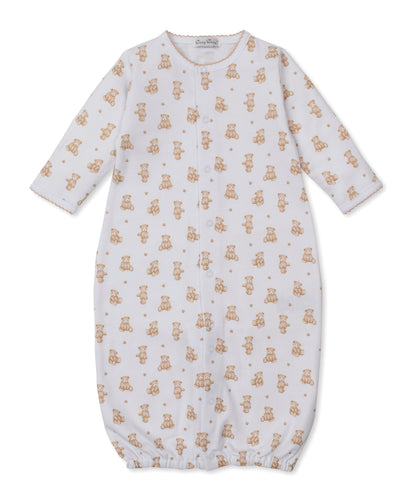 Kissy Teddy Bear Time Printed Converter Gown-Brown