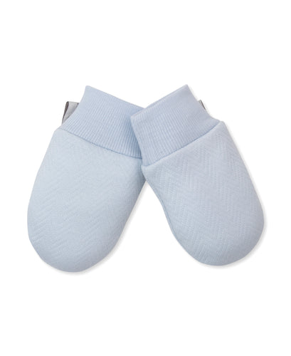 Kissy Herringbone Mits - Lt.Blue