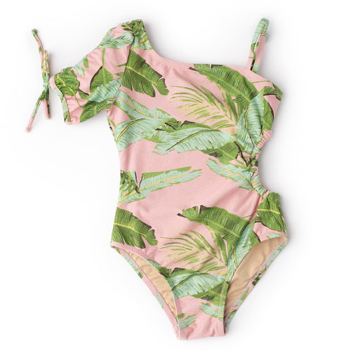 Shade Critters Shimmer Palm Cut Out Swimsuit