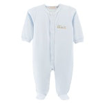 BCC Little Train Emb. Footie -Blue