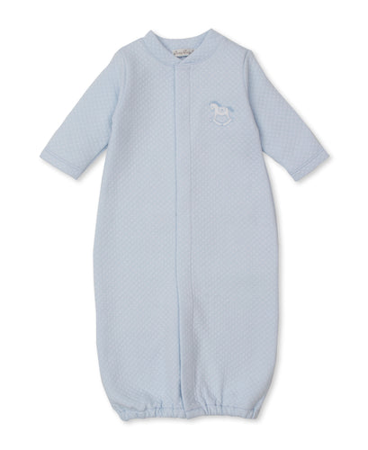 Kissy Diamond Quilted Converter Gown w/ Rocking Horse