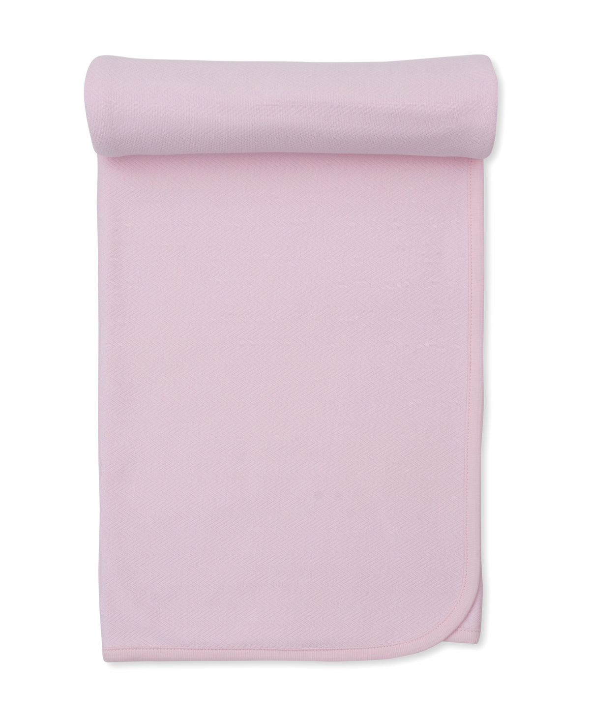 Kissy Herringbone Blanket-Pink