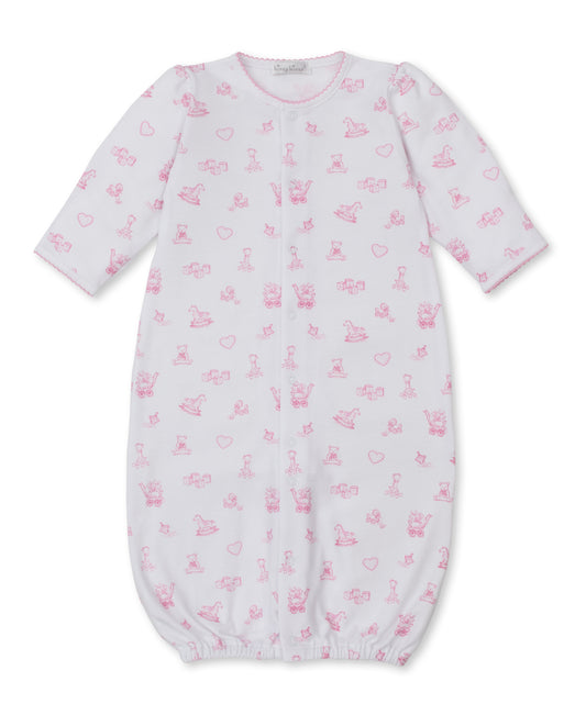Kissy Kissy Pink Rocking Horse Print Gown