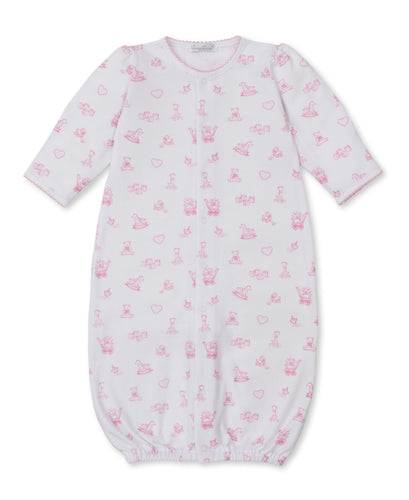 Kissy Kissy Pink Rocking Horse Print Gown