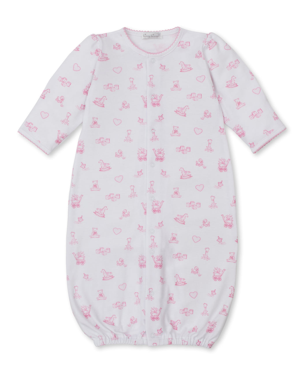 Kissy Kissy Pink Rocking Horse Print Gown