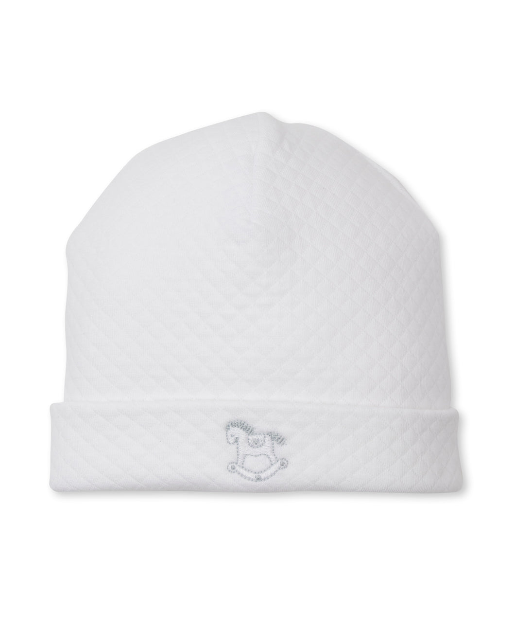 Kissy Kissy White Diamond Quilted Rocking Horse Hat