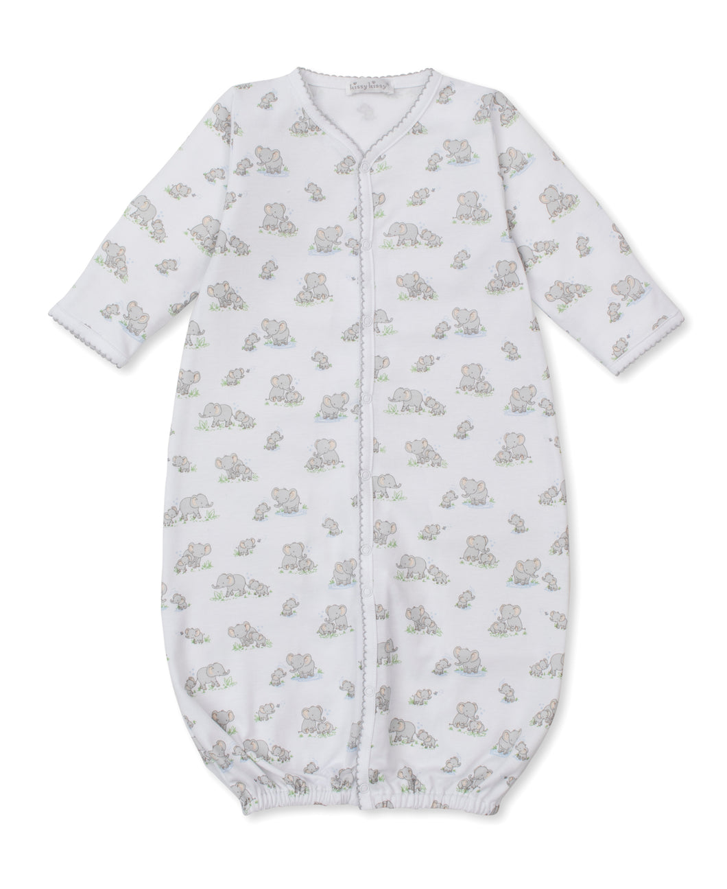Kissy Kissy Grey Elephant Print Gown