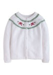 Holiday Bow Fair Isle Cardigan