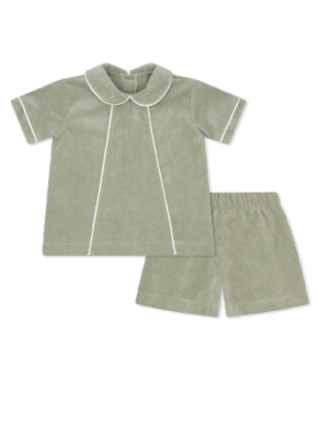 Lullaby Set - SWEETGRASS CORDUROY - green short set